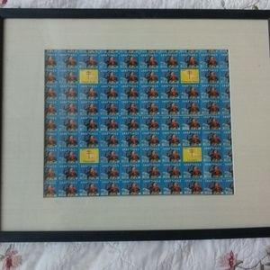 1937 page of framed stamps